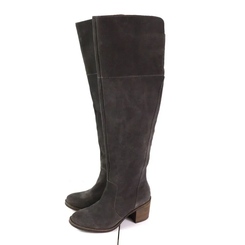 Lucky Brand Rayla Over The Knee Leather Suede Tall Boots size 6.5
